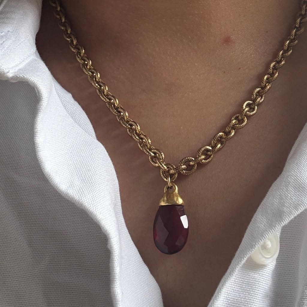 New Age Gilded in Oxblood Garnet