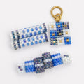 Birthstone Tube Set & Charm (Hand-Woven)